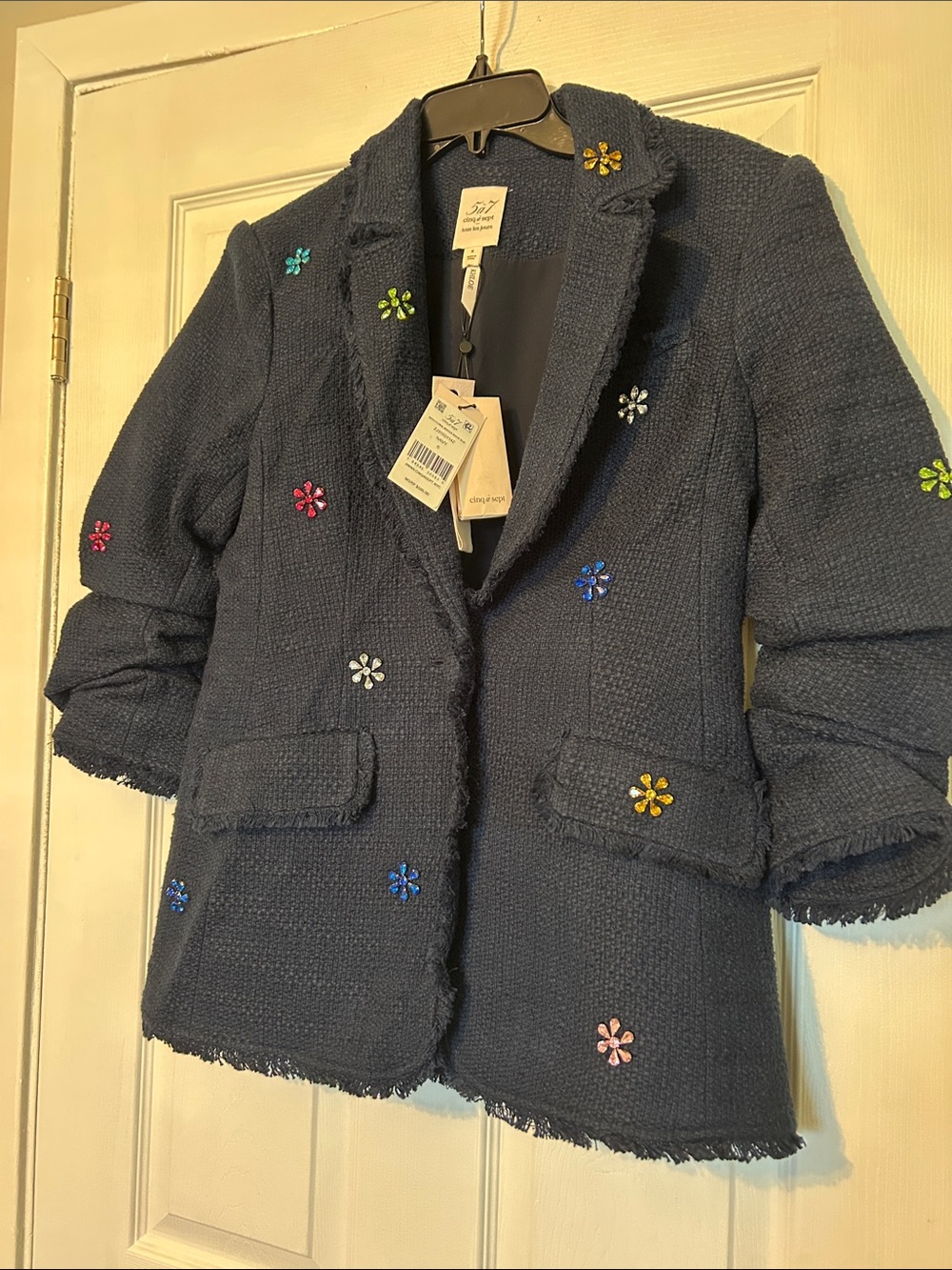 Cinq a sept embellished blazer